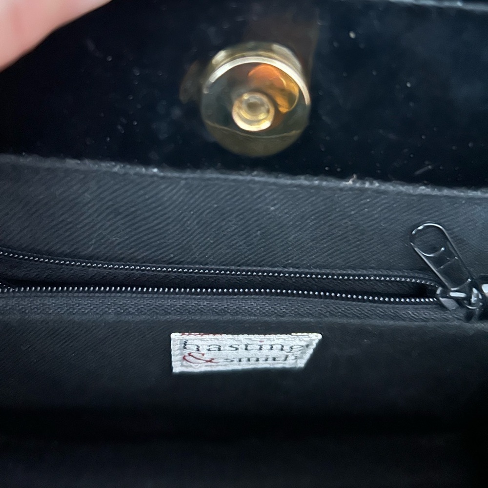 Vintage Hastings & Smith Black patent Shoulder Bag - Picture 3 of 4